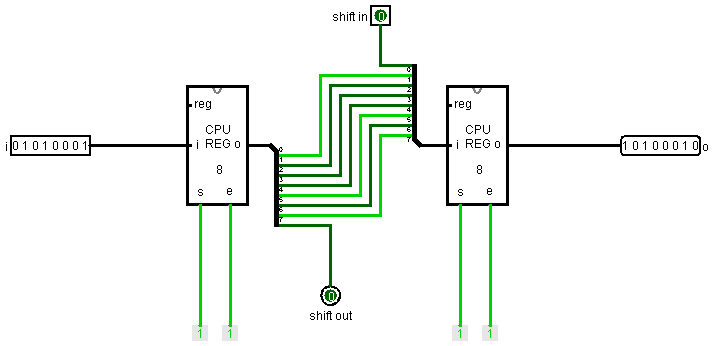Схема левого шифтера